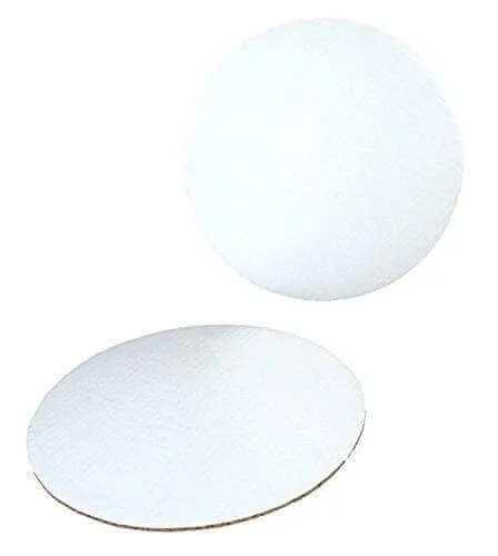 10" White Circle Grease Proof Corrugated (1ct)