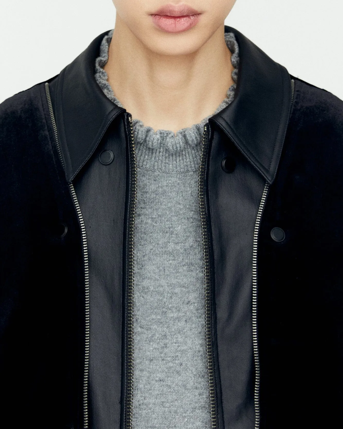 BIENTAIN ZIP-UP JACKET awa627m(BLACK)