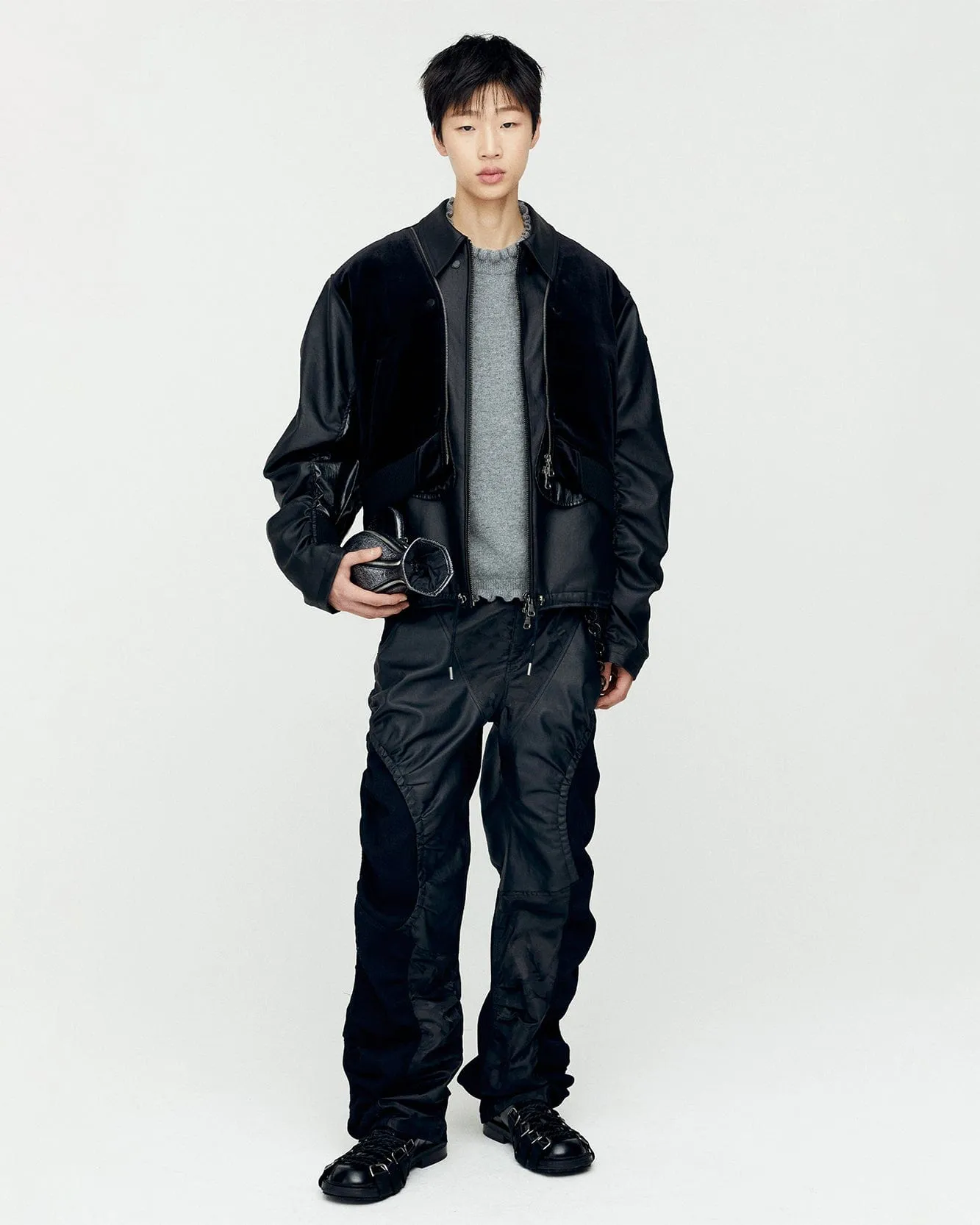 BIENTAIN ZIP-UP JACKET awa627m(BLACK)