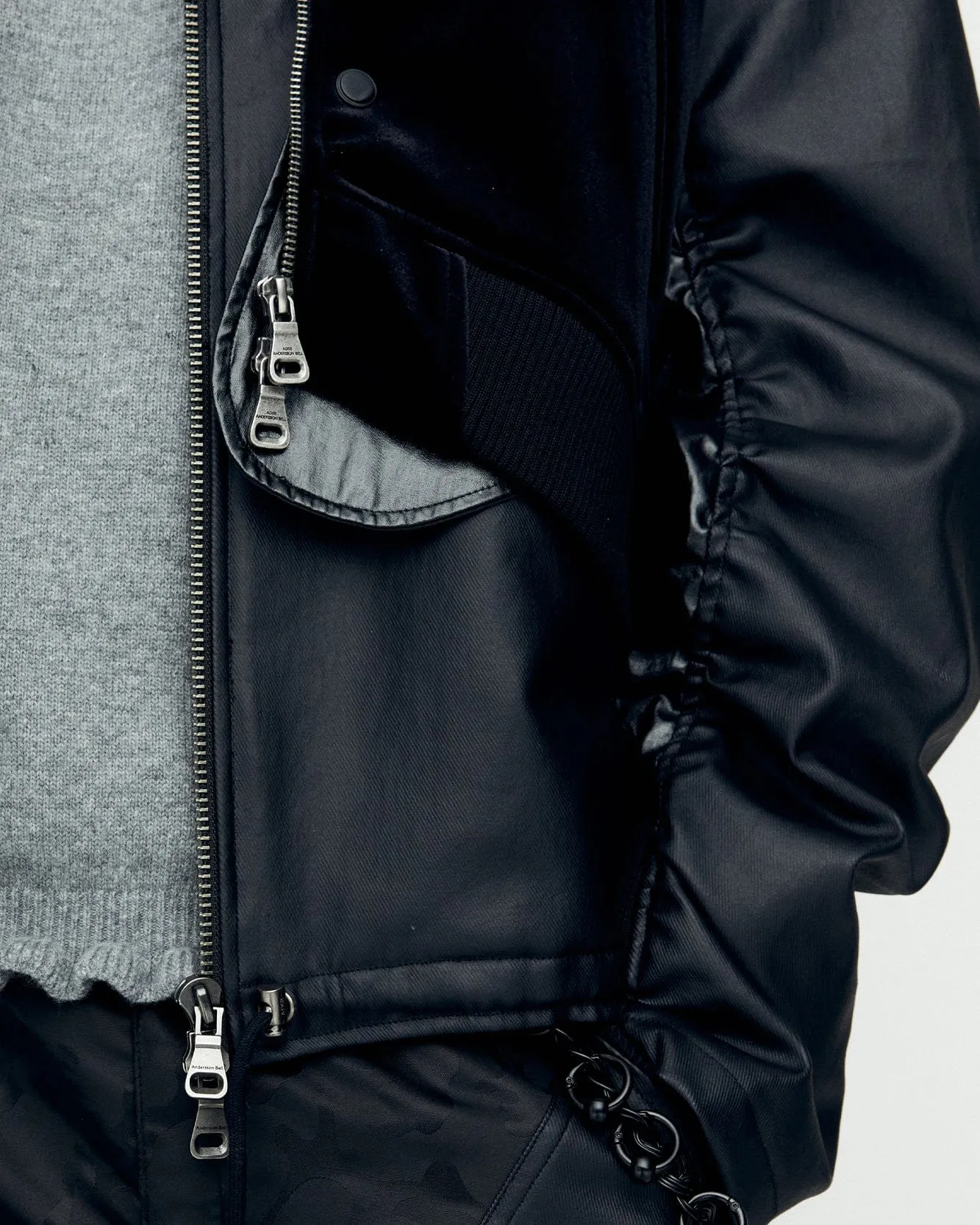 BIENTAIN ZIP-UP JACKET awa627m(BLACK)