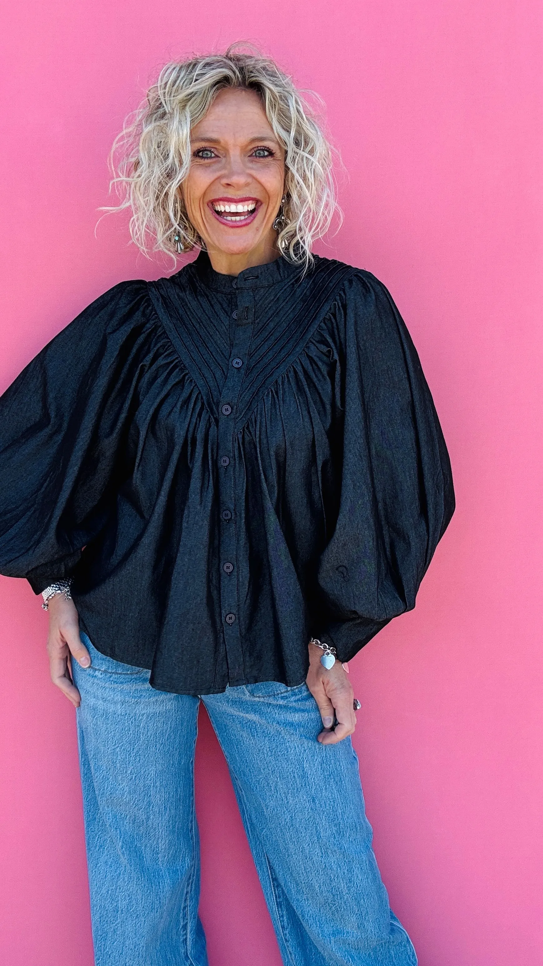 Black Denim Top