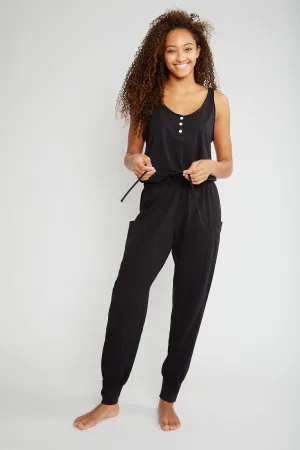 BRIE CARGO JUMPSUIT - BLACK