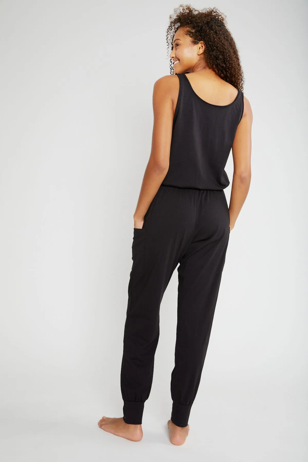 BRIE CARGO JUMPSUIT - BLACK