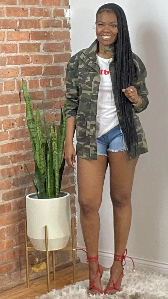 Camo Utility Cargo Jacket