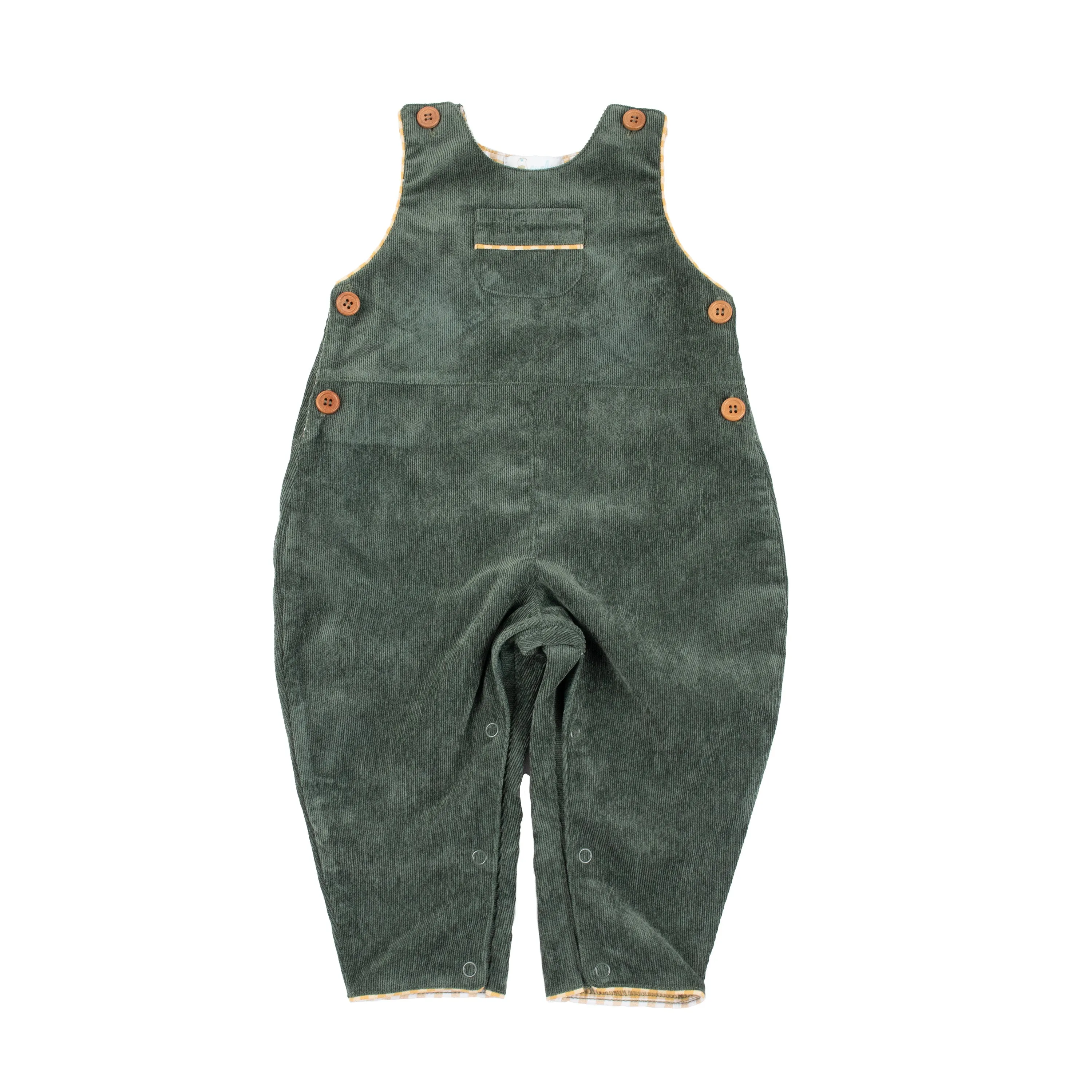 Forest Green Corduroy Overalls