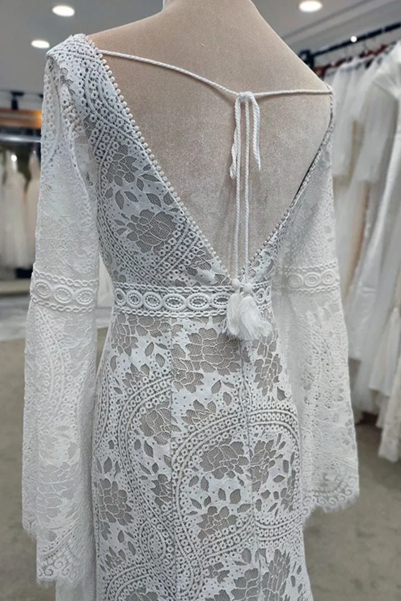 Forever Romantic Bohemian Trendy Lace Wedding Dress