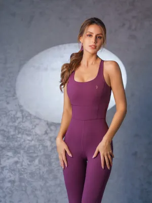 Functional Wine Mesh Bodysuit