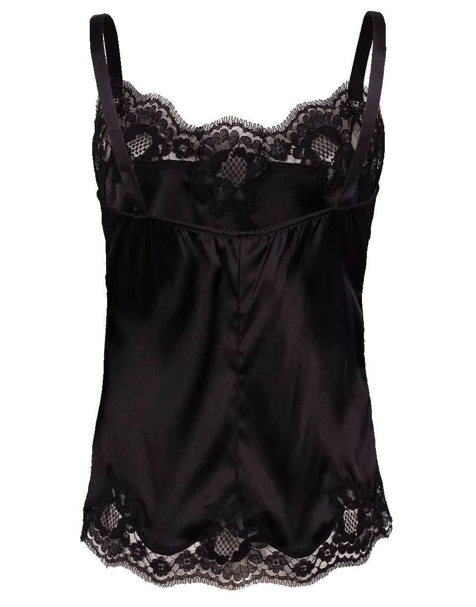 Lace Satin Stretch Camisole
