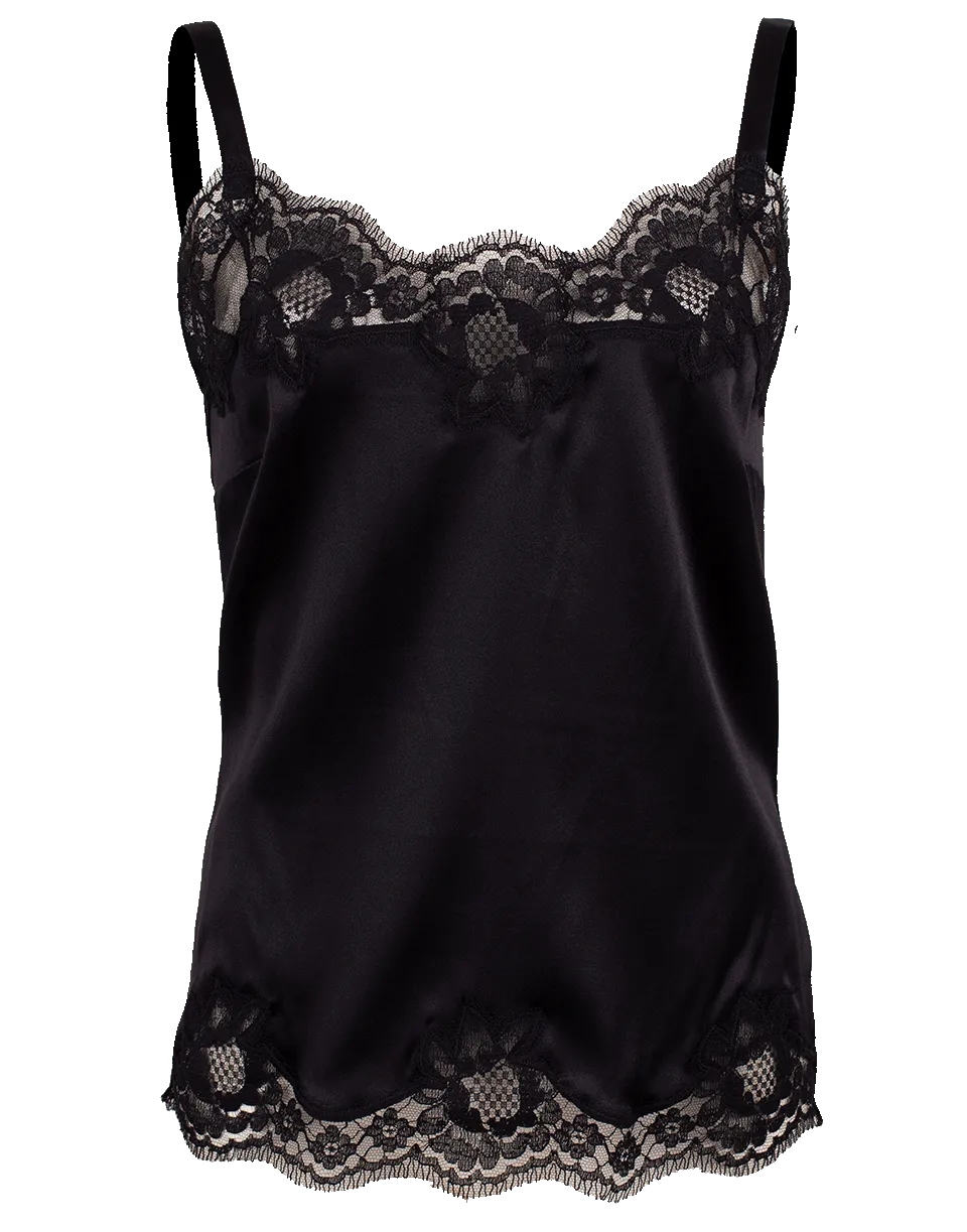 Lace Satin Stretch Camisole