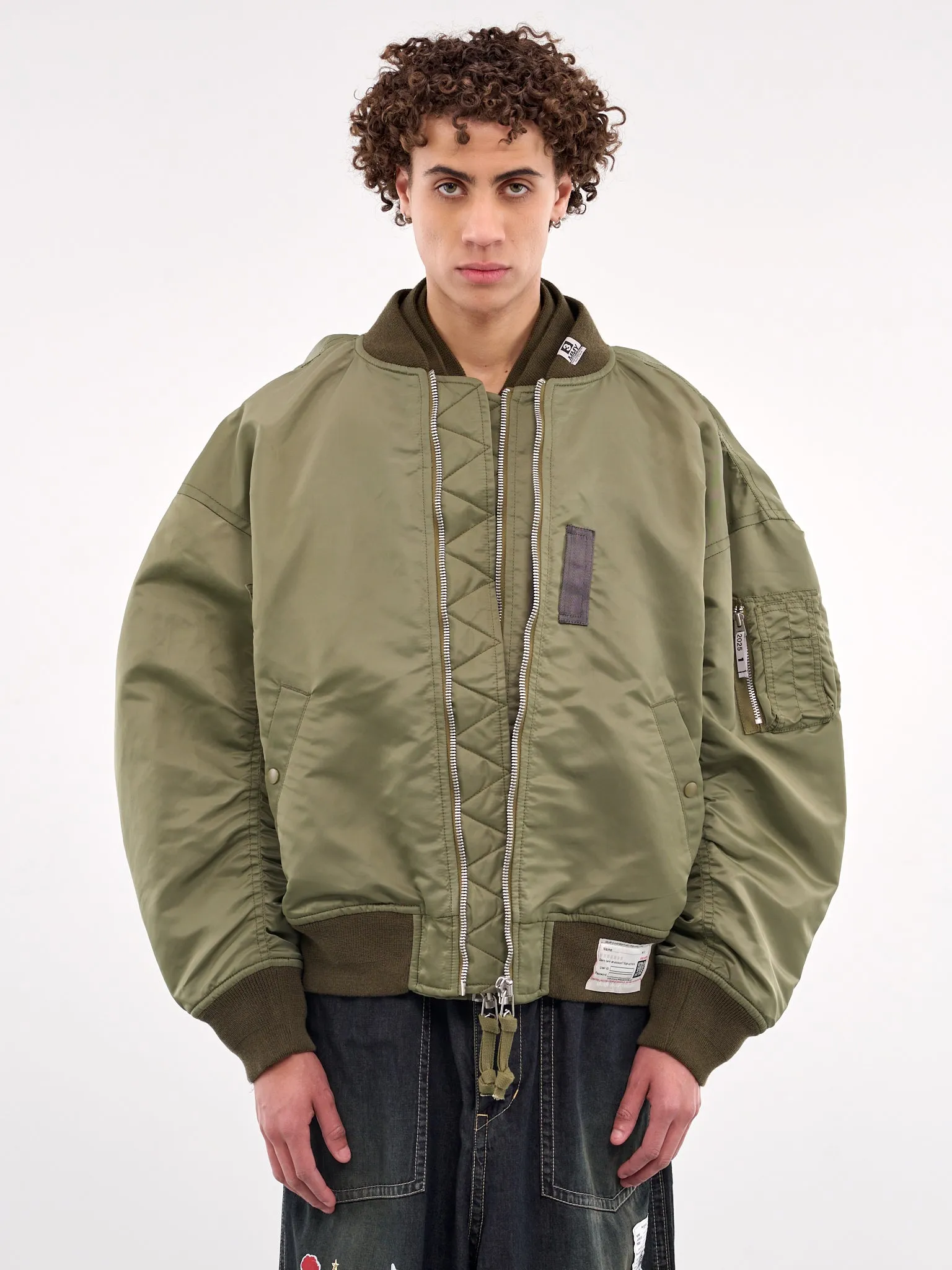 Layered Bomber Jacket (A14BL056-KHAKI)