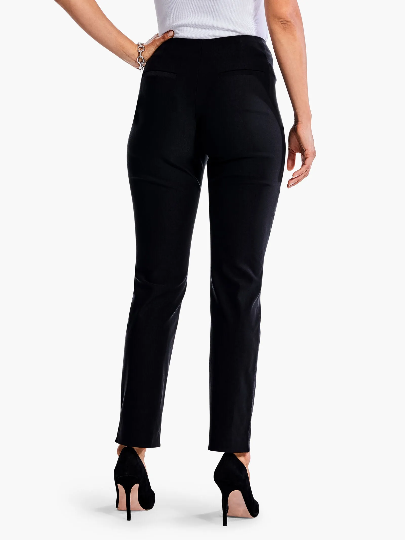 Nic   Zoe Polished Wonderstretch Straight Ankle Pant