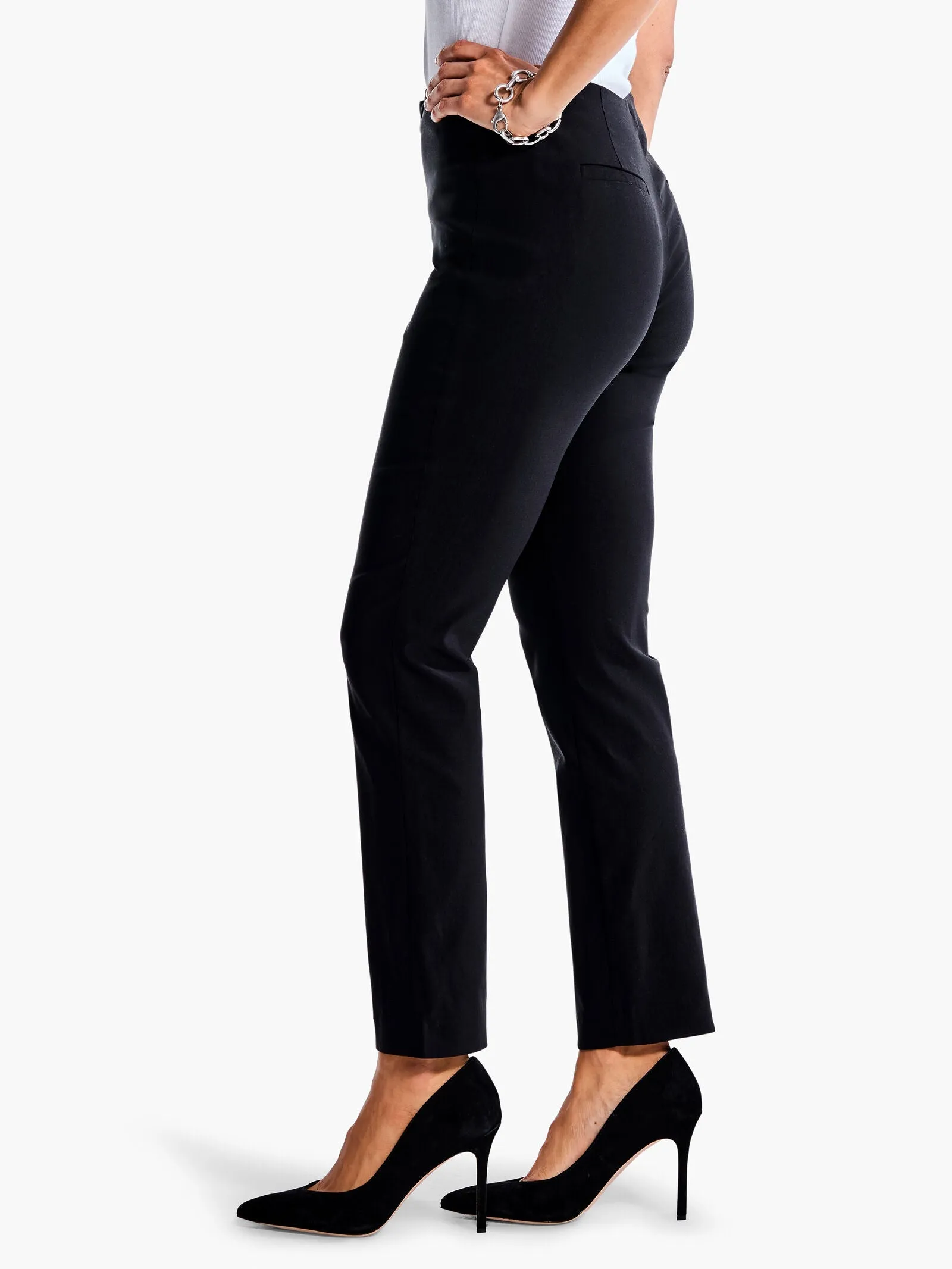 Nic   Zoe Polished Wonderstretch Straight Ankle Pant