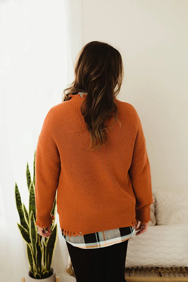 Oversized Frayed Hem
