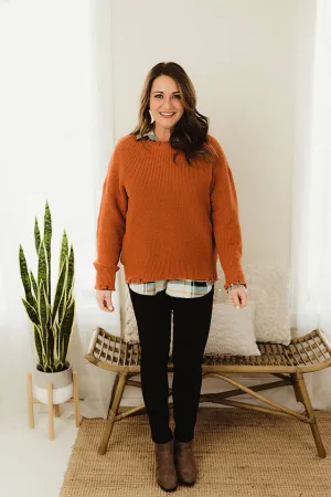 Oversized Frayed Hem