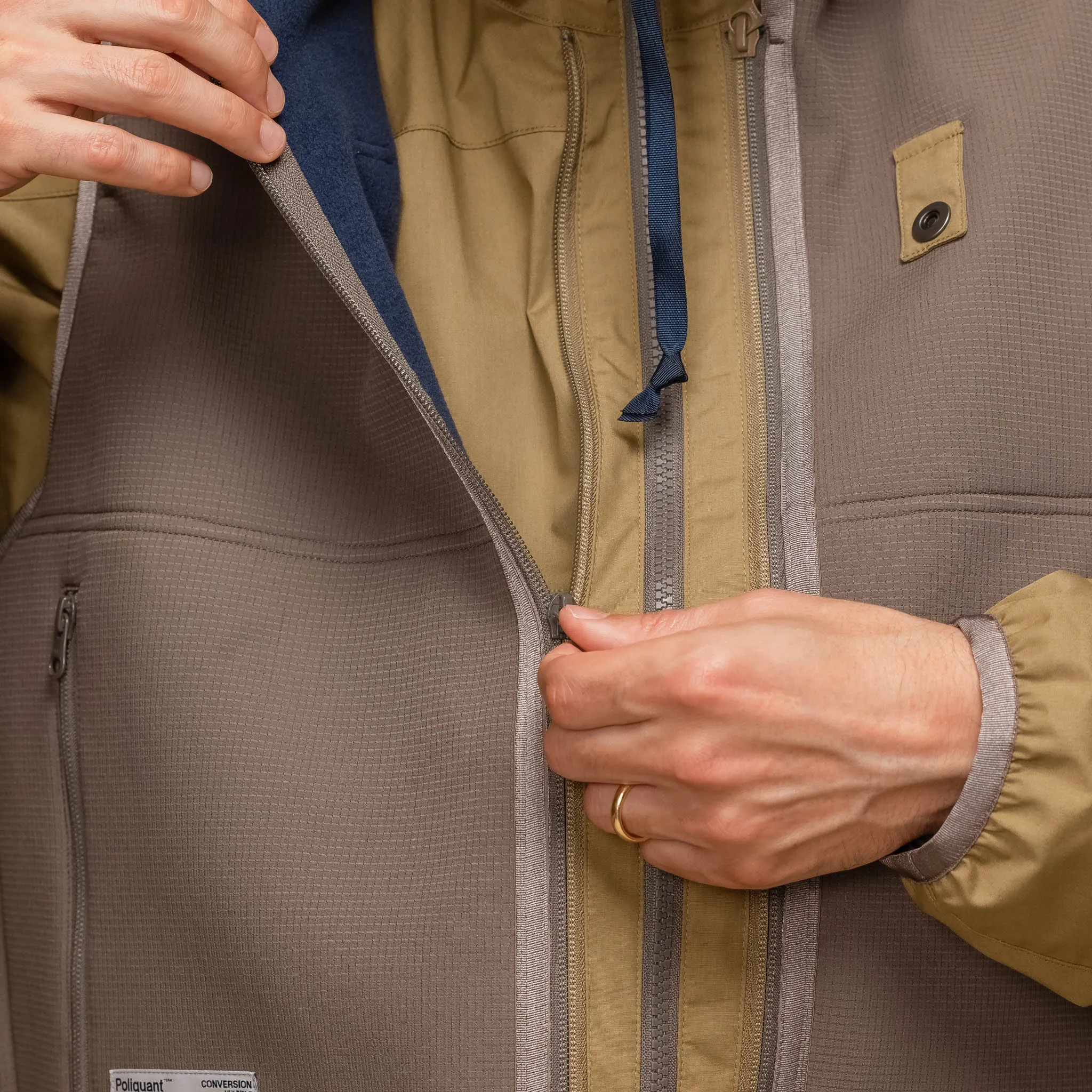 Poliquant - 2 Layered Jacket with Vest - Green