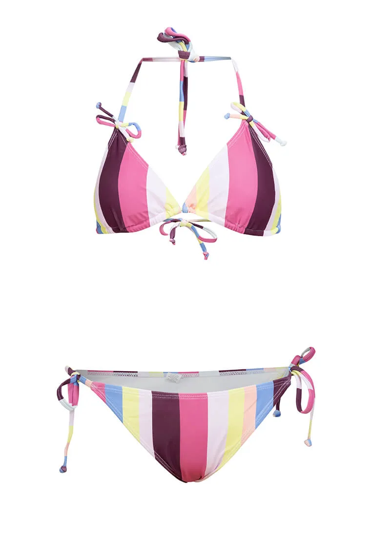 Retro Striped Ribbon Bikini #151
