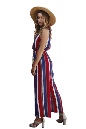 Split-Leg Wrap Jumpsuit