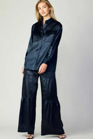 Tiered Wide Leg Pants