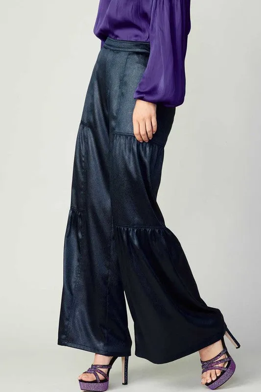 Tiered Wide Leg Pants