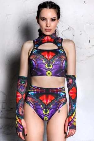 Twilight Butterfly Booty Shorts Set