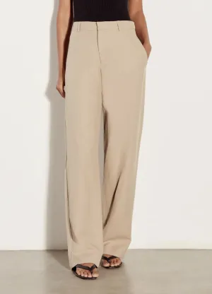 Twill Straight Leg Trouser in Clay